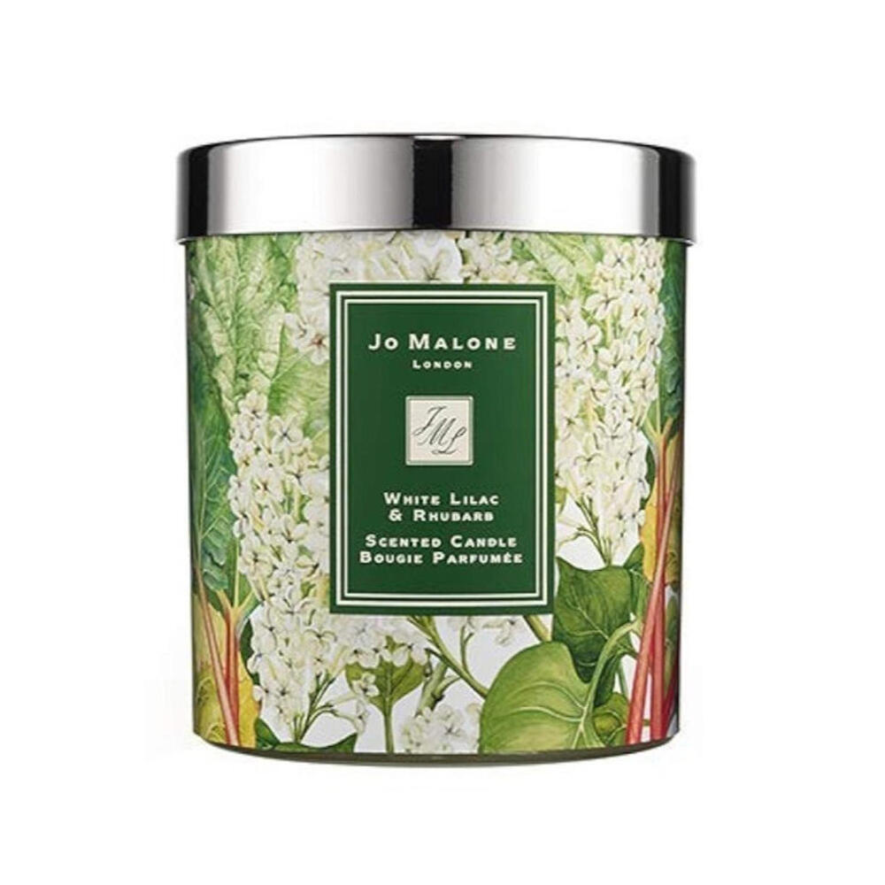 Jo Malone White Lilac & Rhubarb Scented Candle 200g/7oz - 2.5in NEW